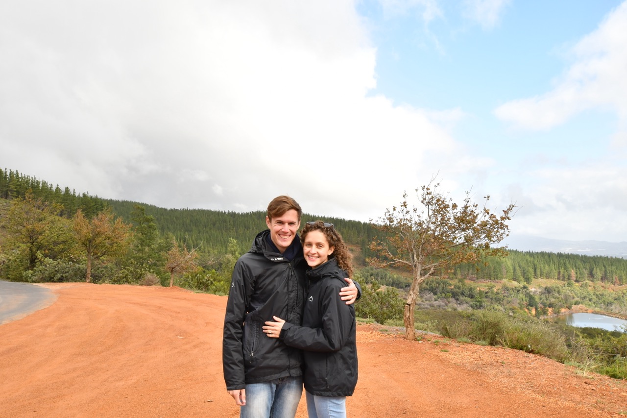 Duan and his wife at Bainskloof Pass
